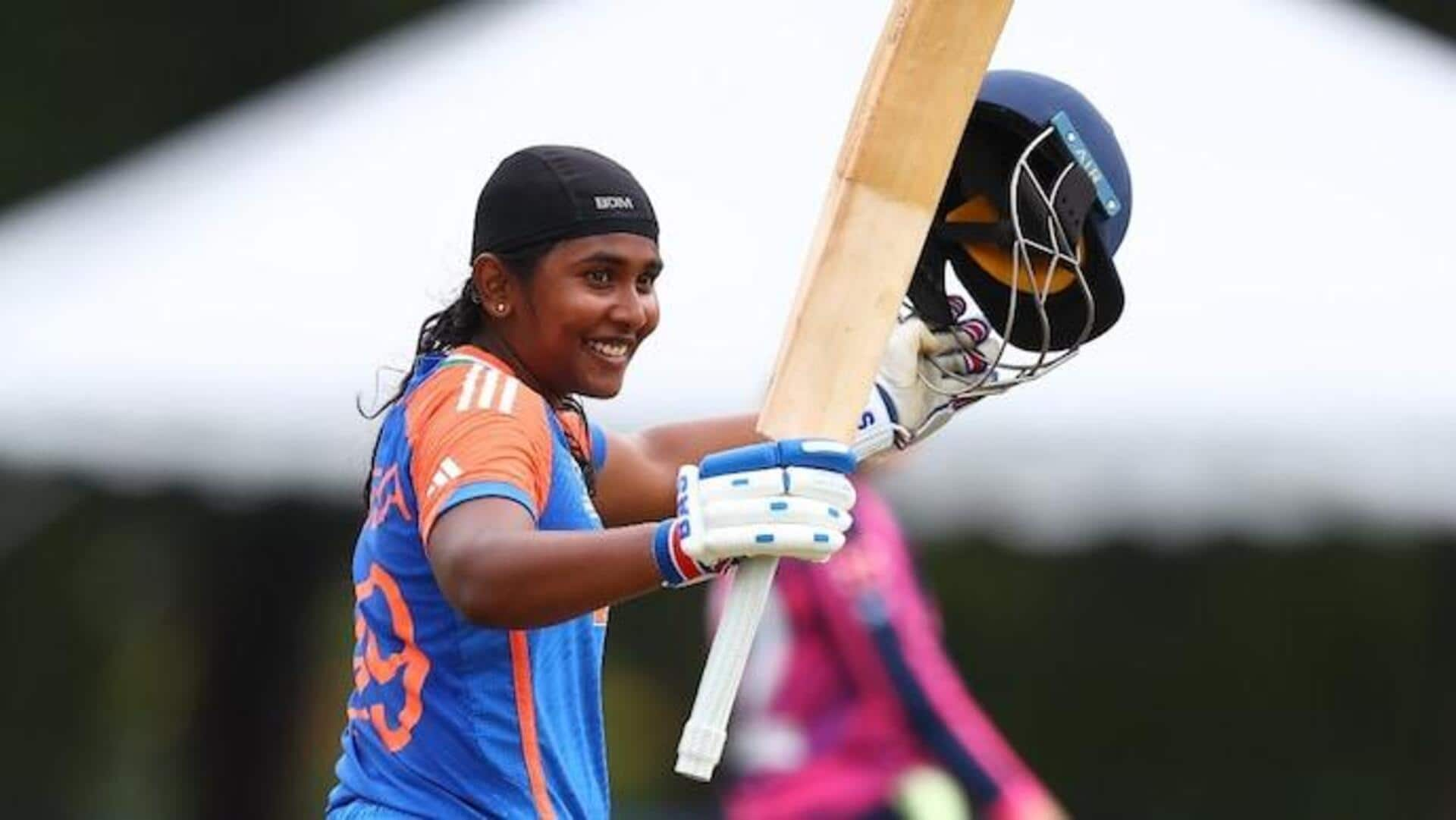 Gongadi Trisha scores first-ever ton of U-19 Women's T20 WC