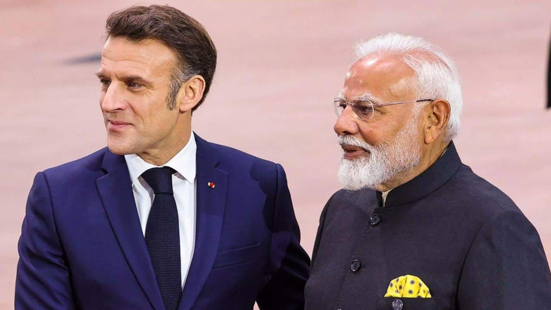 Modi holds bilateral meeting with French President Macron 