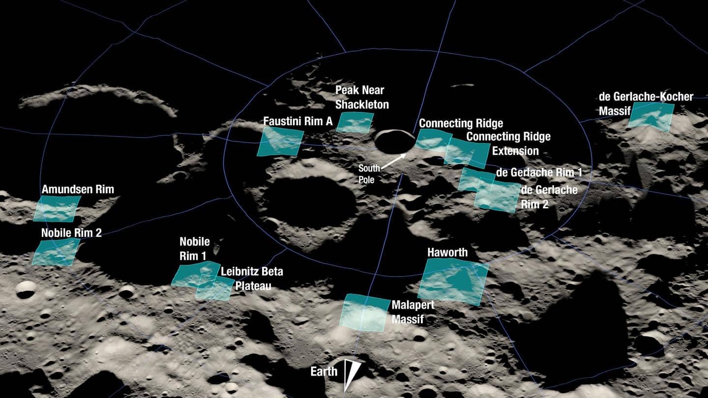 NASA identifies sites for landing Artemis III astronauts on Moon