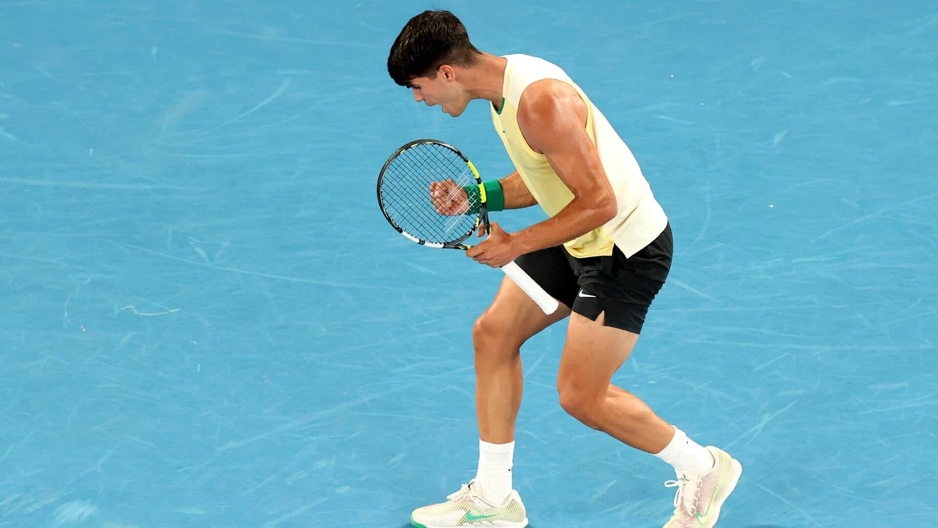 Australian Open: Carlos Alcaraz storms past Gasquet in opening round