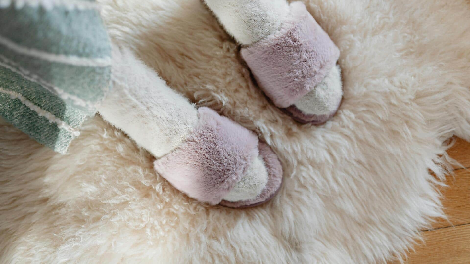 Winter footwear essentials: Faux fur mules 