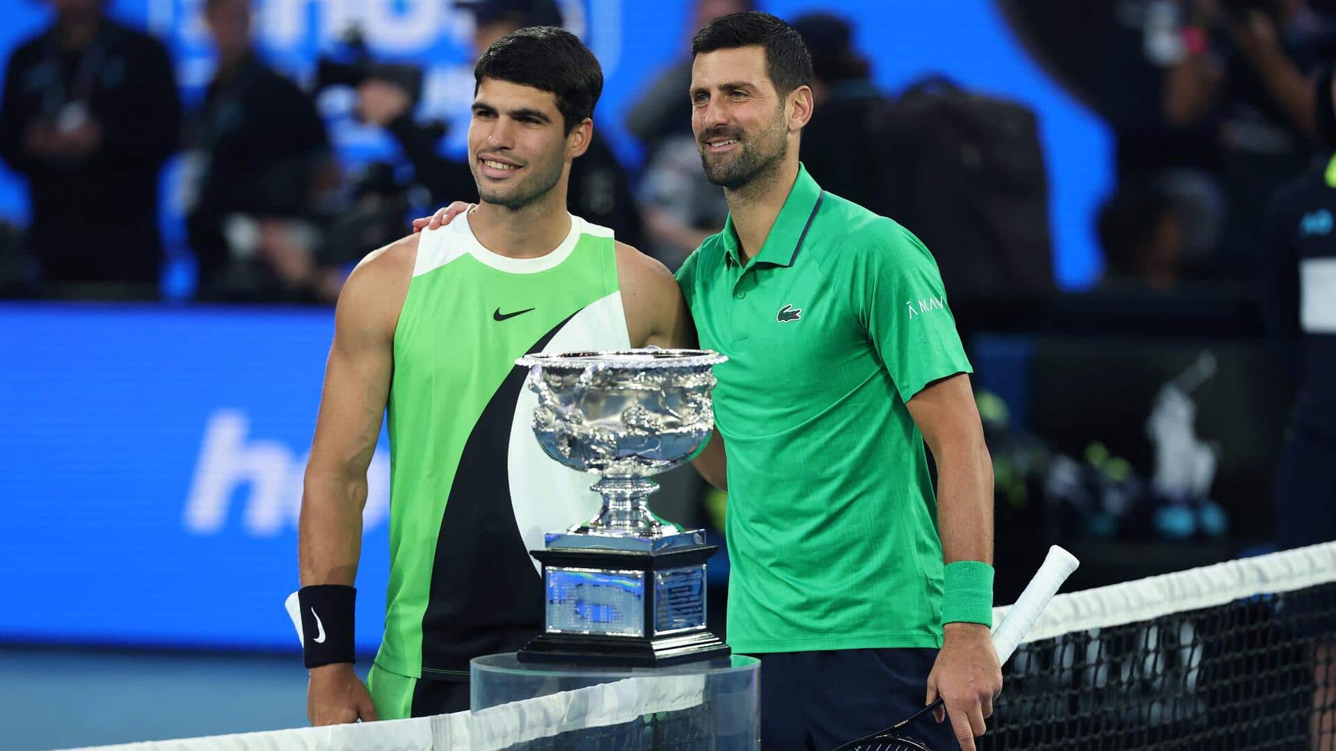 Carloz Alcaraz beats Novak Djokovic to complete career Grand Slam