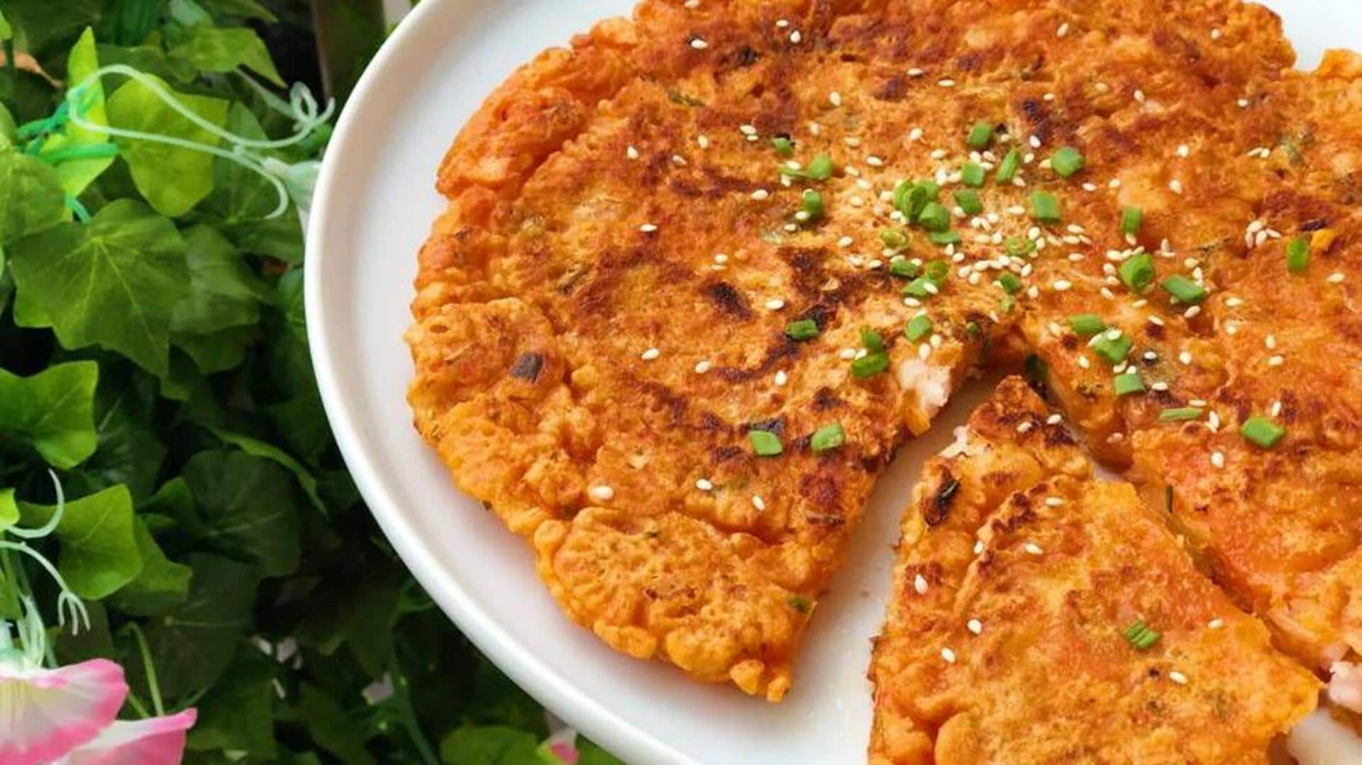 Korean vegan kimchi pancakes recipe for a flavorsome day