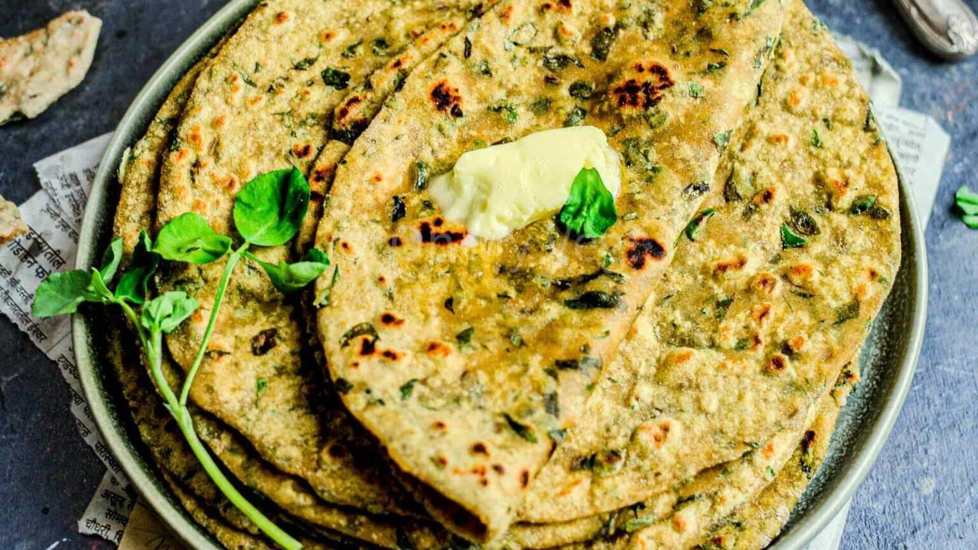 How to make delicious fenugreek paratha at home