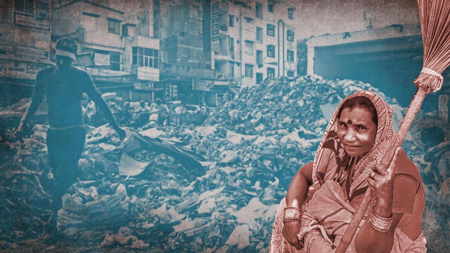 Gurugram: Sanitation workers continue strike, garbage piles up across city