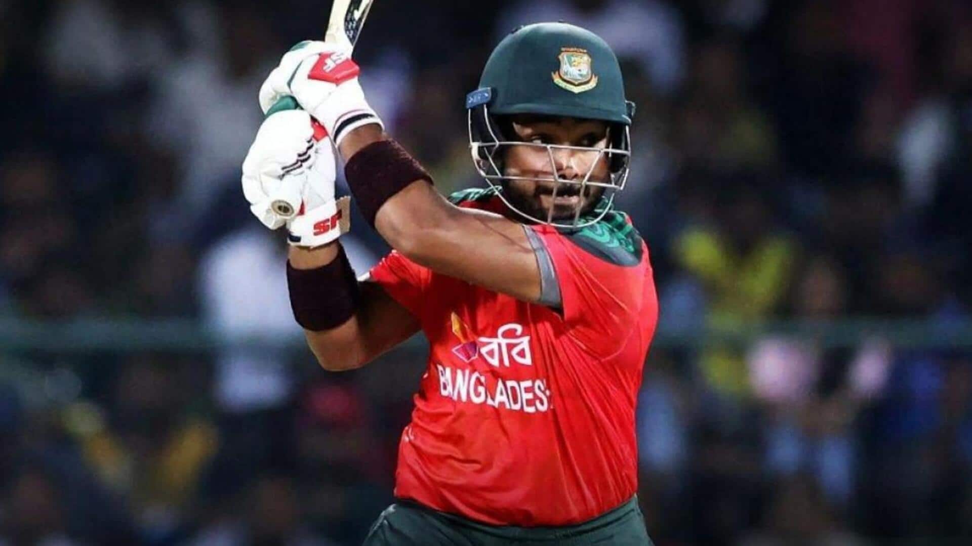 Bangladesh opener Parvez Hossain Emon registers his 7th T20I duck