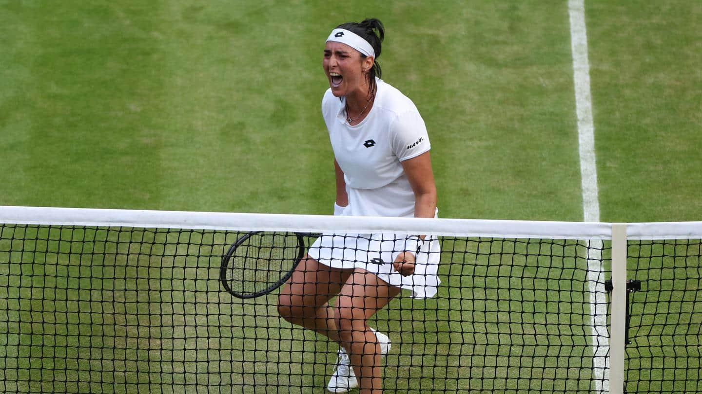 2022 Wimbledon: Ons Jabeur reaches quarter-finals after beating Elise Mertens