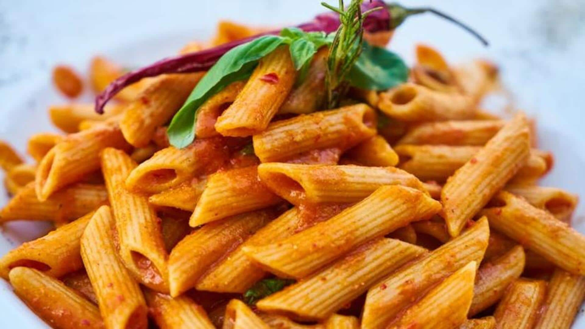 Make this fusion Indo-Italian masala pasta in 4 simple steps