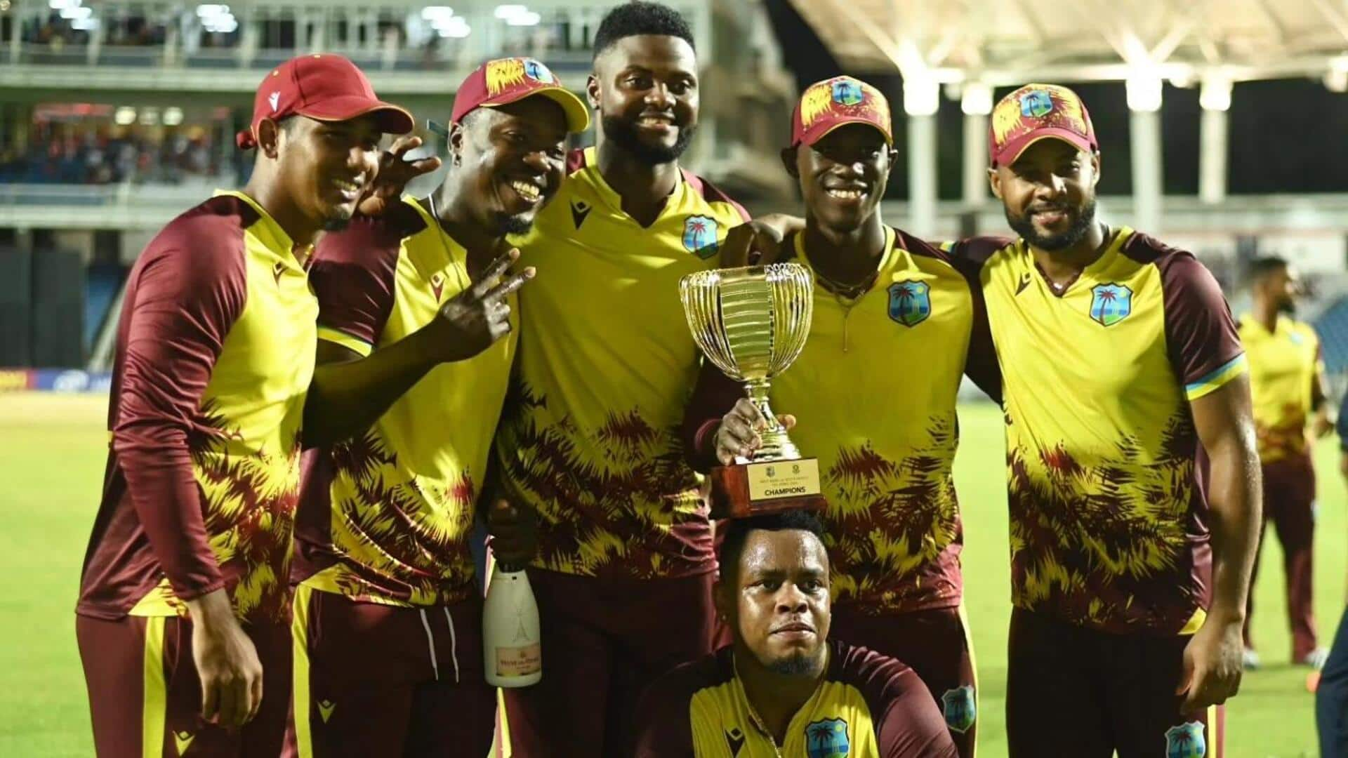 West Indies whitewash South Africa in T20I series: Key stats