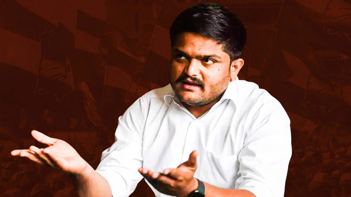 Huge blow to Gujarat Congress as Hardik Patel quits party