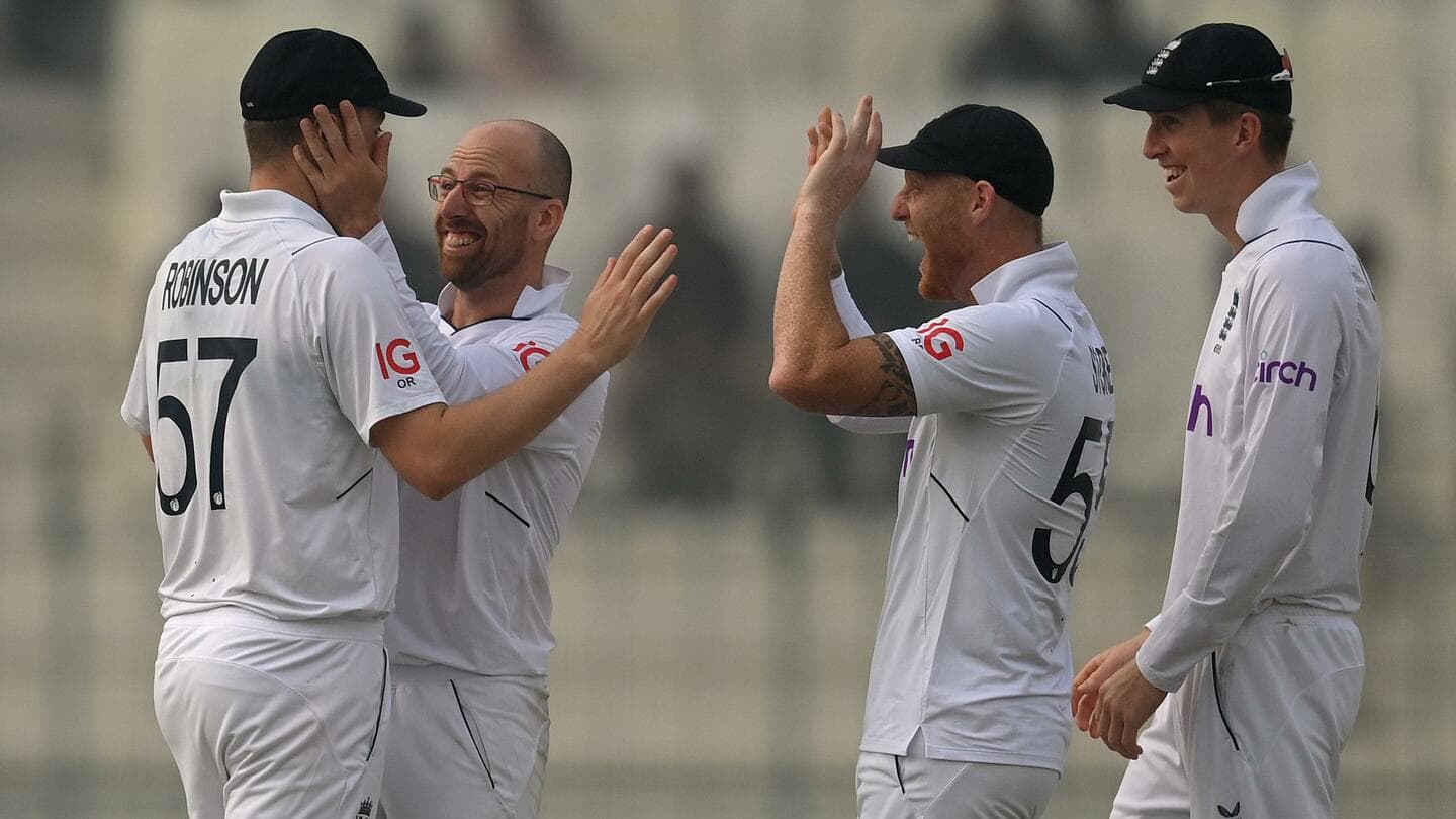 Pakistan vs England, 2nd Test: Leach breaks crucial Imam-Shakeel stand