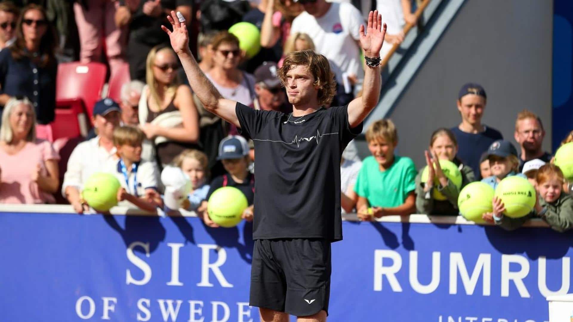 Andrey Rublev wins Swedish Open after beating Casper Ruud: Stats