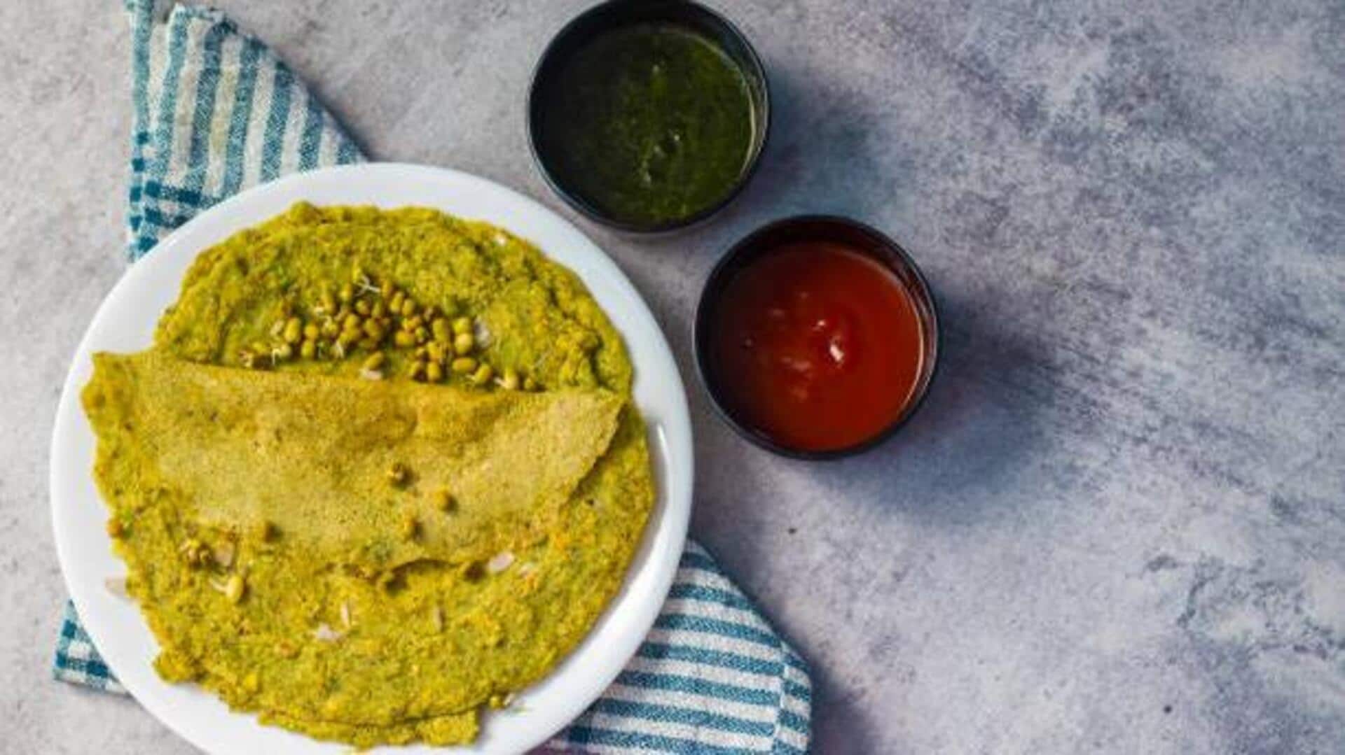 5-minute breakfasts: Moong dal chilla recipe 5-minute breakfasts: Moong dal chilla recipe