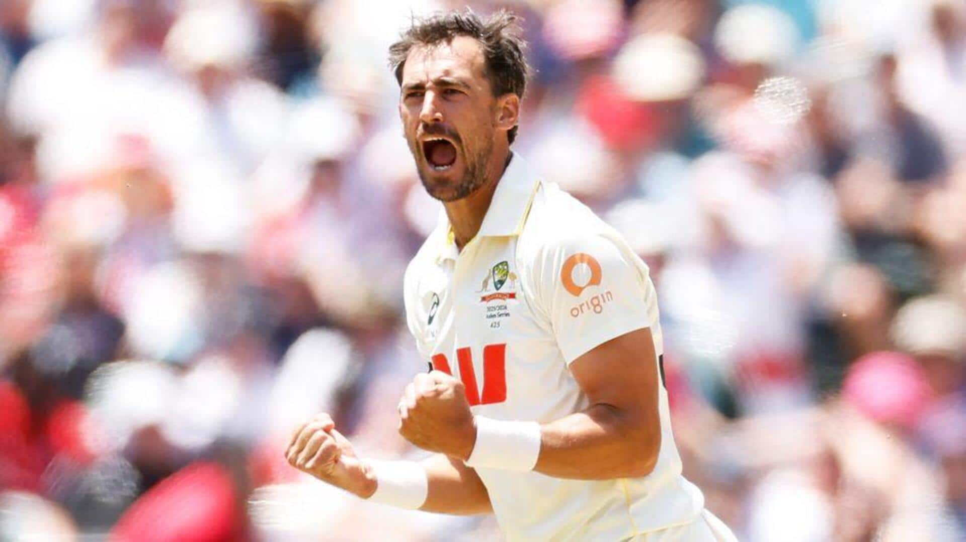 Starc surpasses Ashwin by dismissing Stokes for 14th time (Tests) 