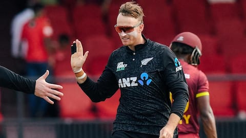 Jayden Lennox records third-best ODI figures by NZ spinner: Stats