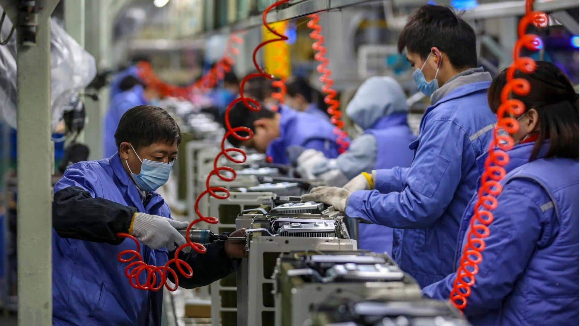 China's factories see growth for first time in six months