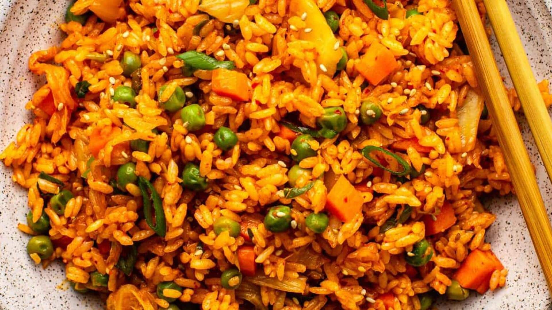 Try this Korean kimchi fried rice recipe