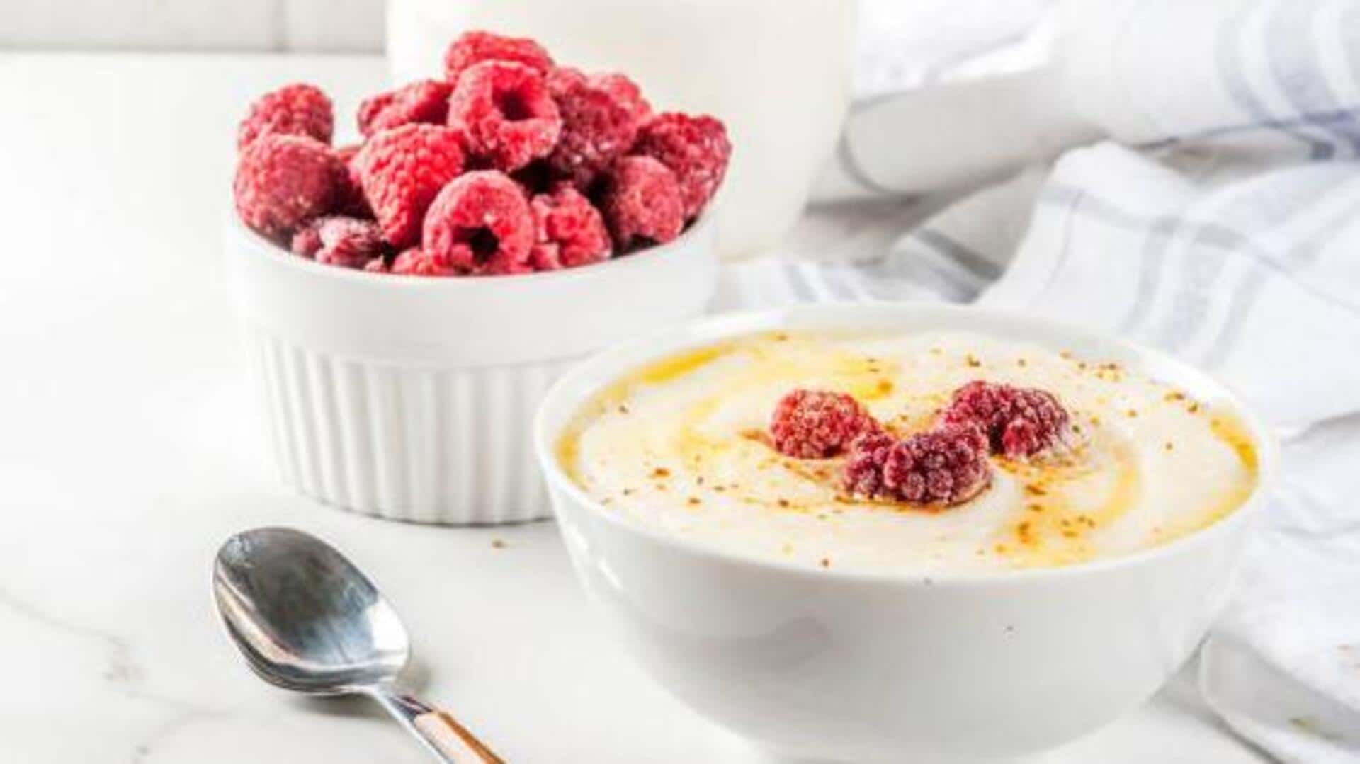 5-minute breakfast: Roasted semolina and yogurt