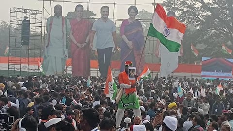 BJP alleges Congress's 'controversial' slogans at 'vote chori' rally