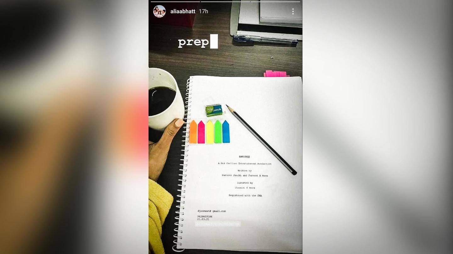 She posted the photo of the script on Instagram She posted the photo of the script on Instagram