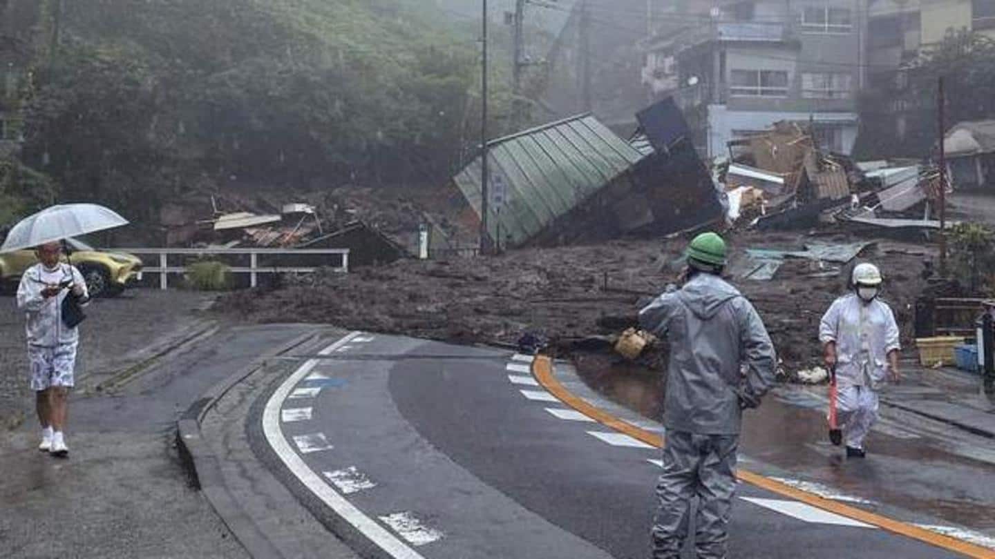 Nineteen missing as mudslide west of Tokyo hits houses