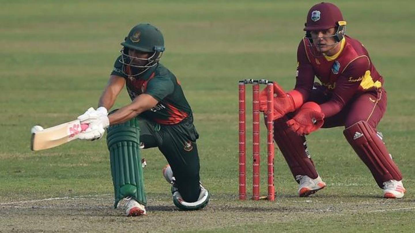 Najmul Hossain Shanto smashes his maiden T20I fifty: Key stats
