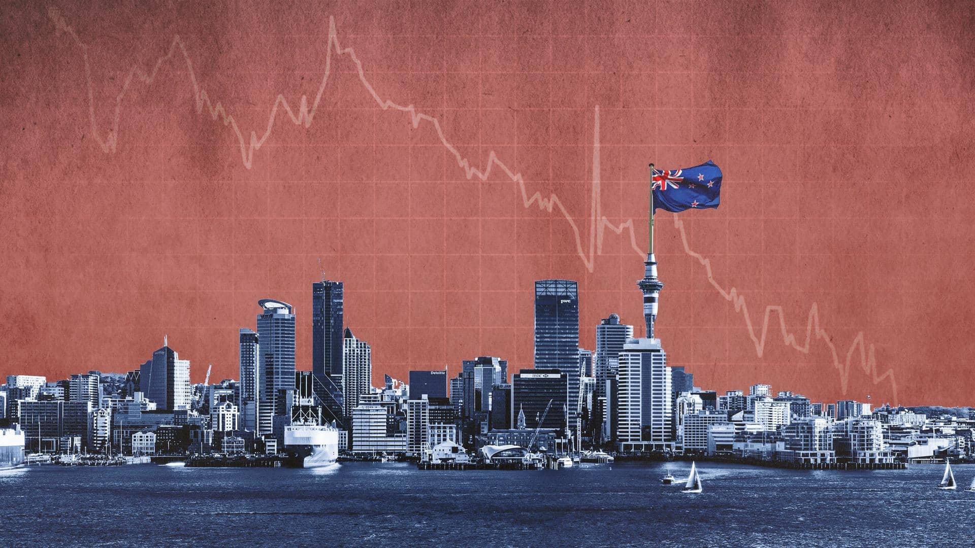 New Zealand slips into recession, currency drops