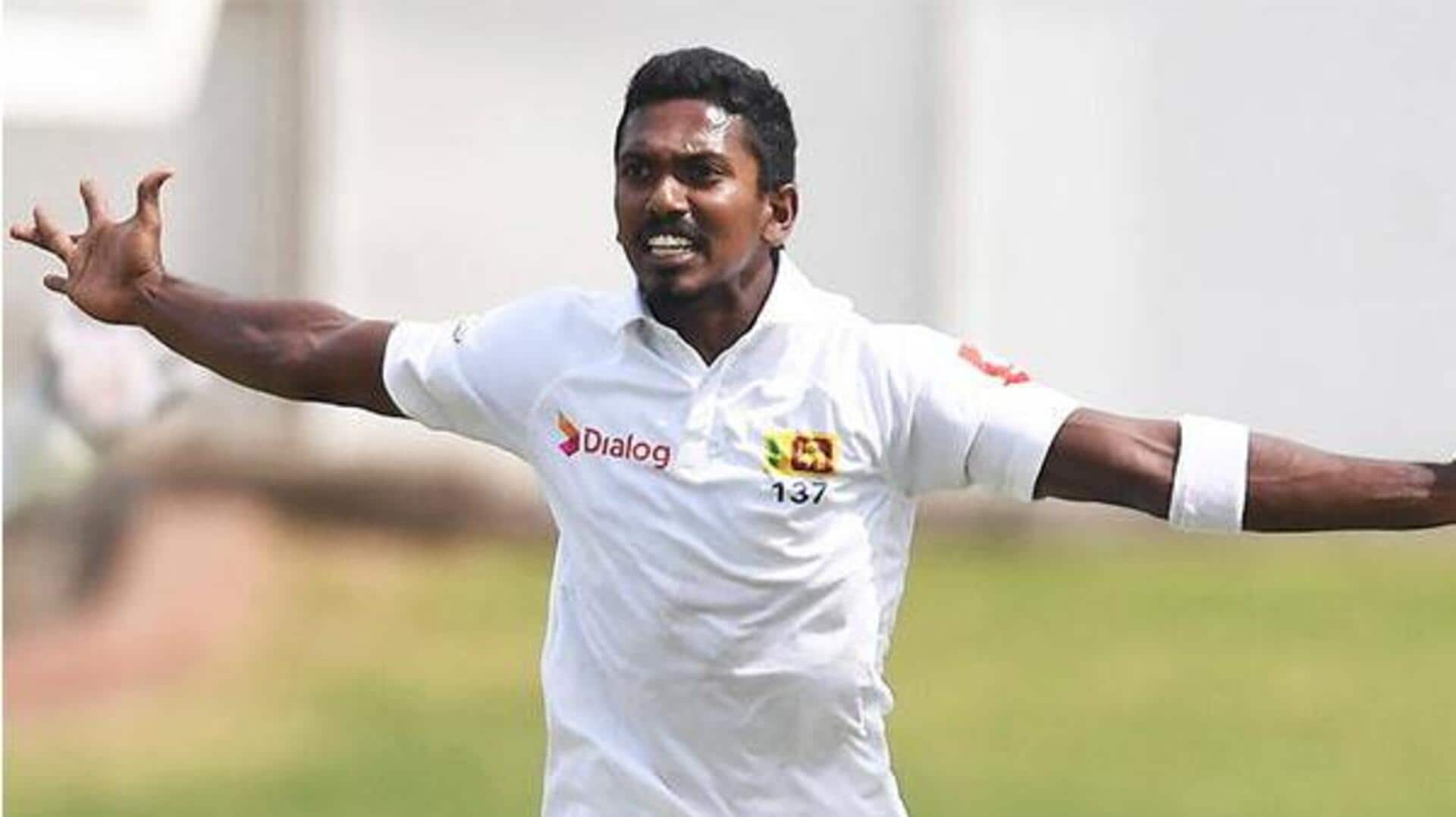 SL's Vishwa Fernando claims his fifth four-fer in Tests: Stats