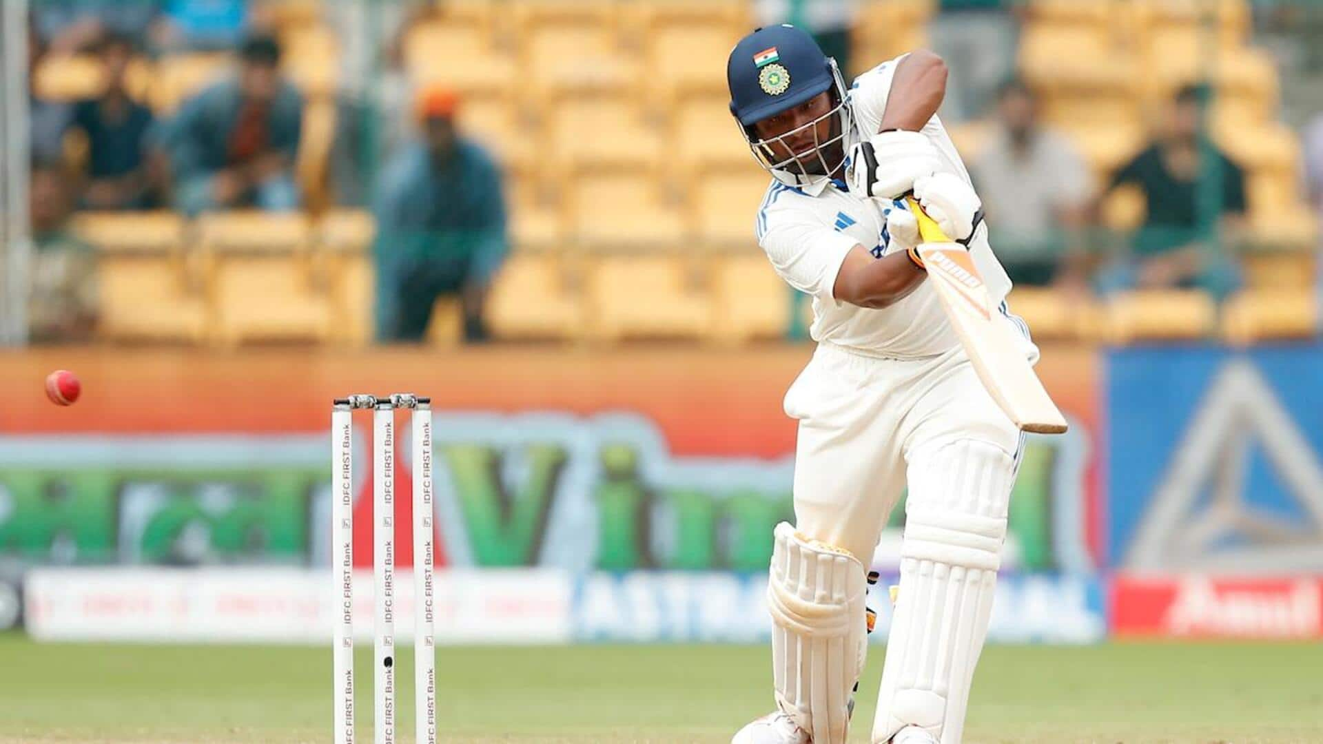 IND vs NZ: Sarfaraz Khan slams his maiden Test ton