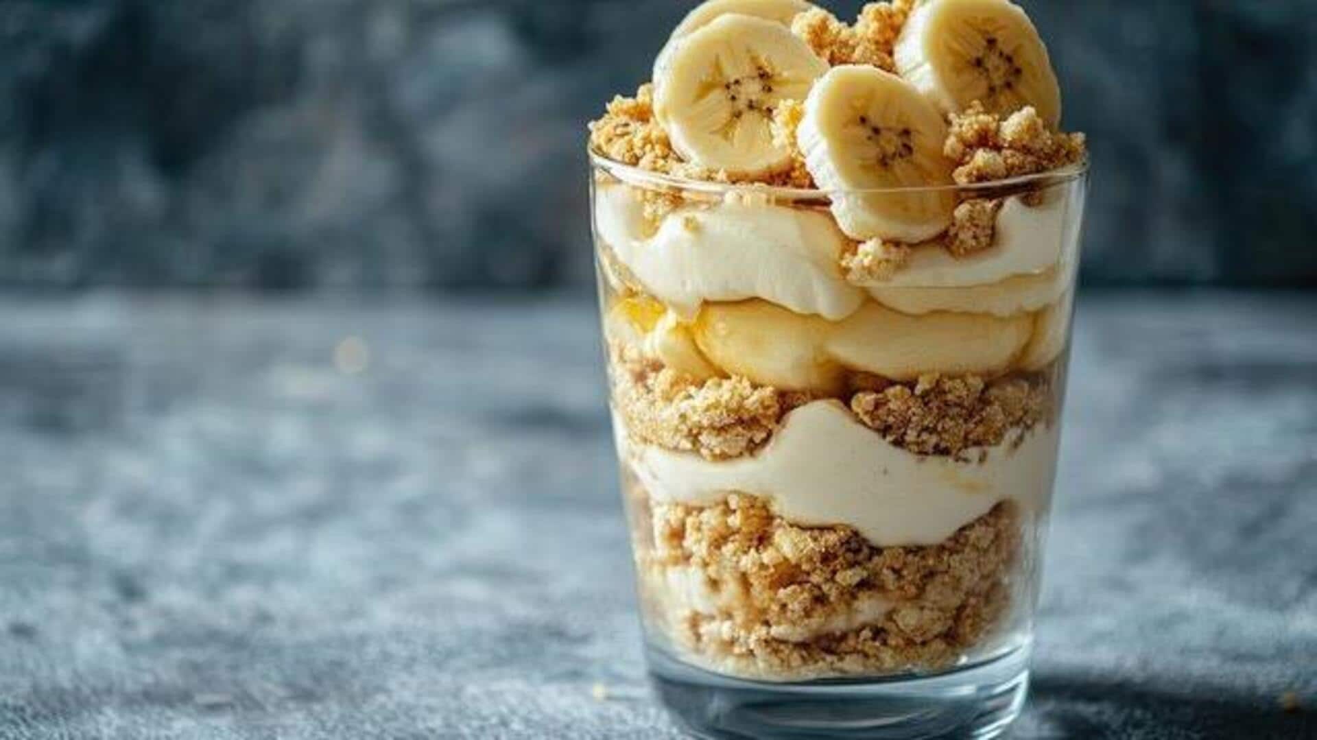 Your breakfast fix is this banana yogurt parfait 