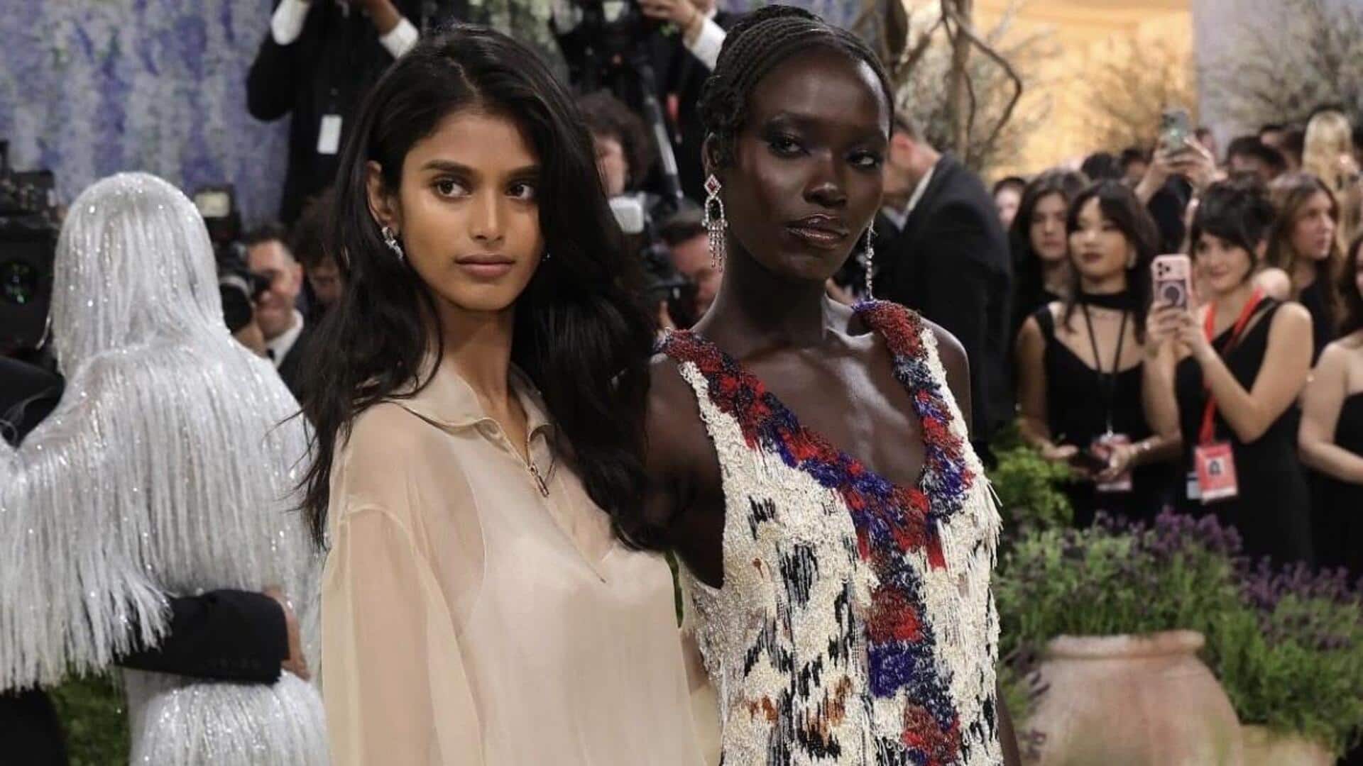 Did Chanel send Indian model to Met Gala in jeans?