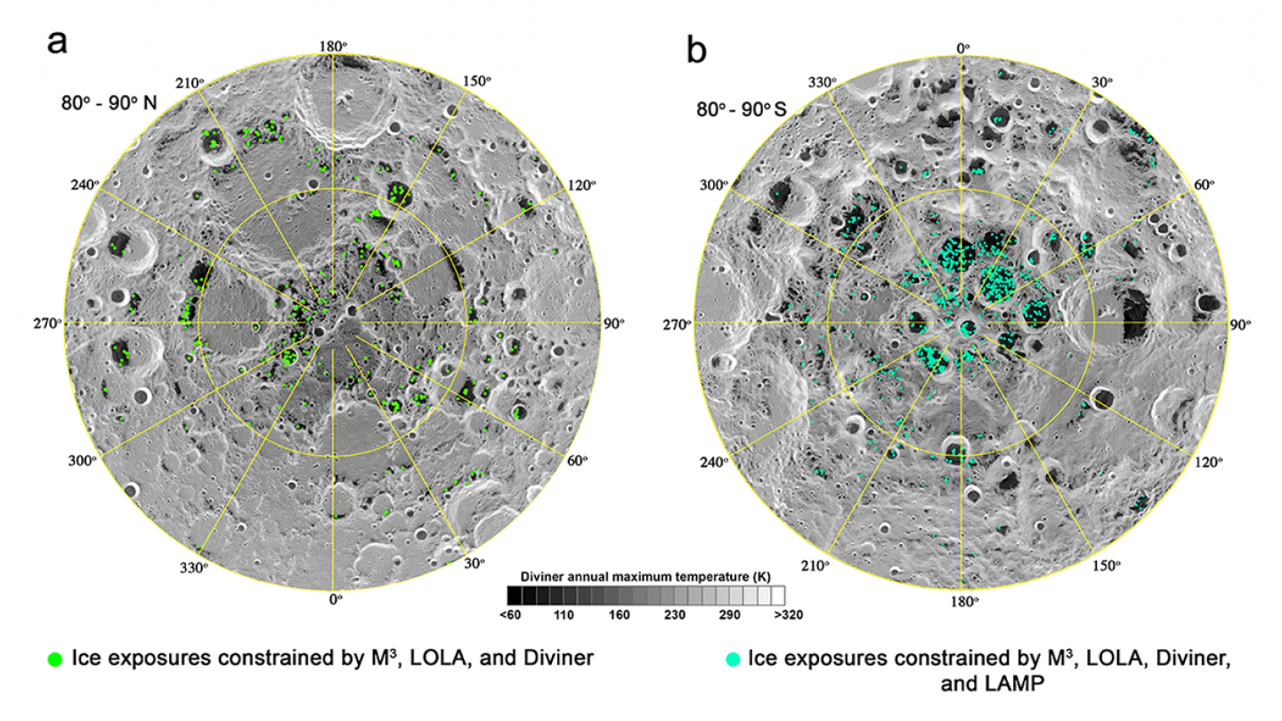 Scientists are mapping lunar south pole regions for ice deposits Scientists are mapping lunar south pole regions for ice deposits