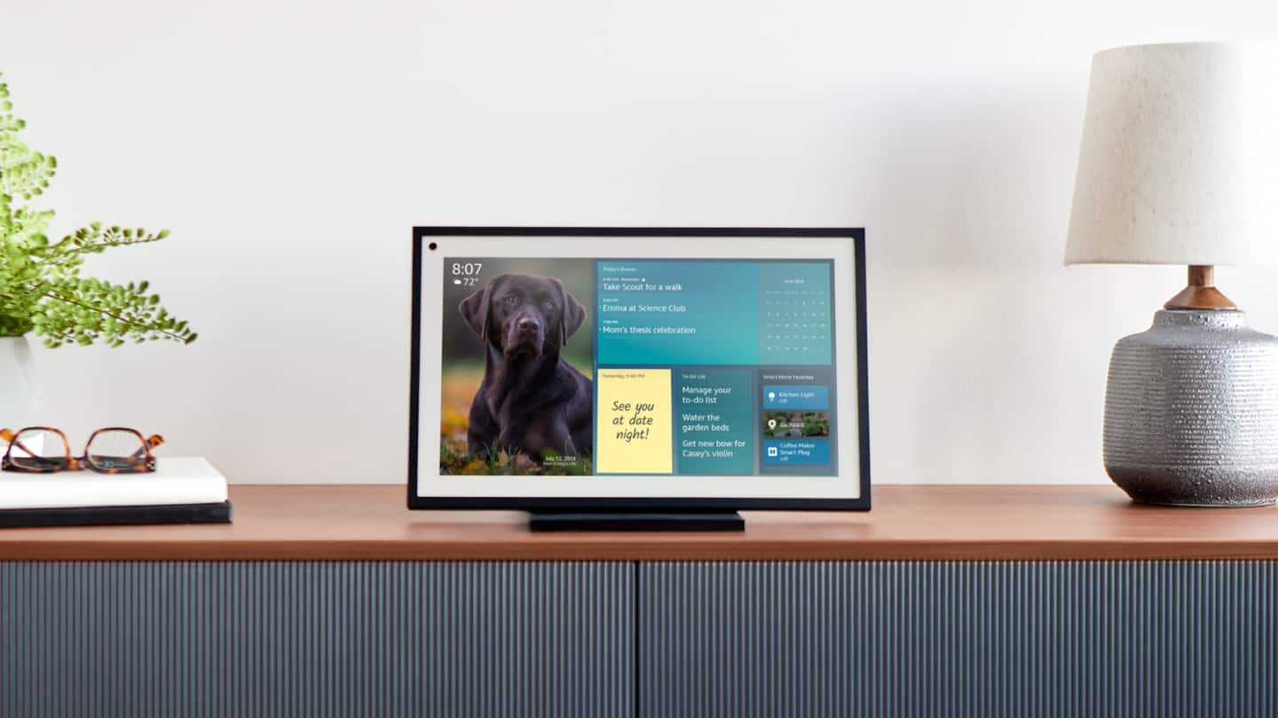 Echo Show 15 can double up as smart home hub Echo Show 15 can double up as smart home hub