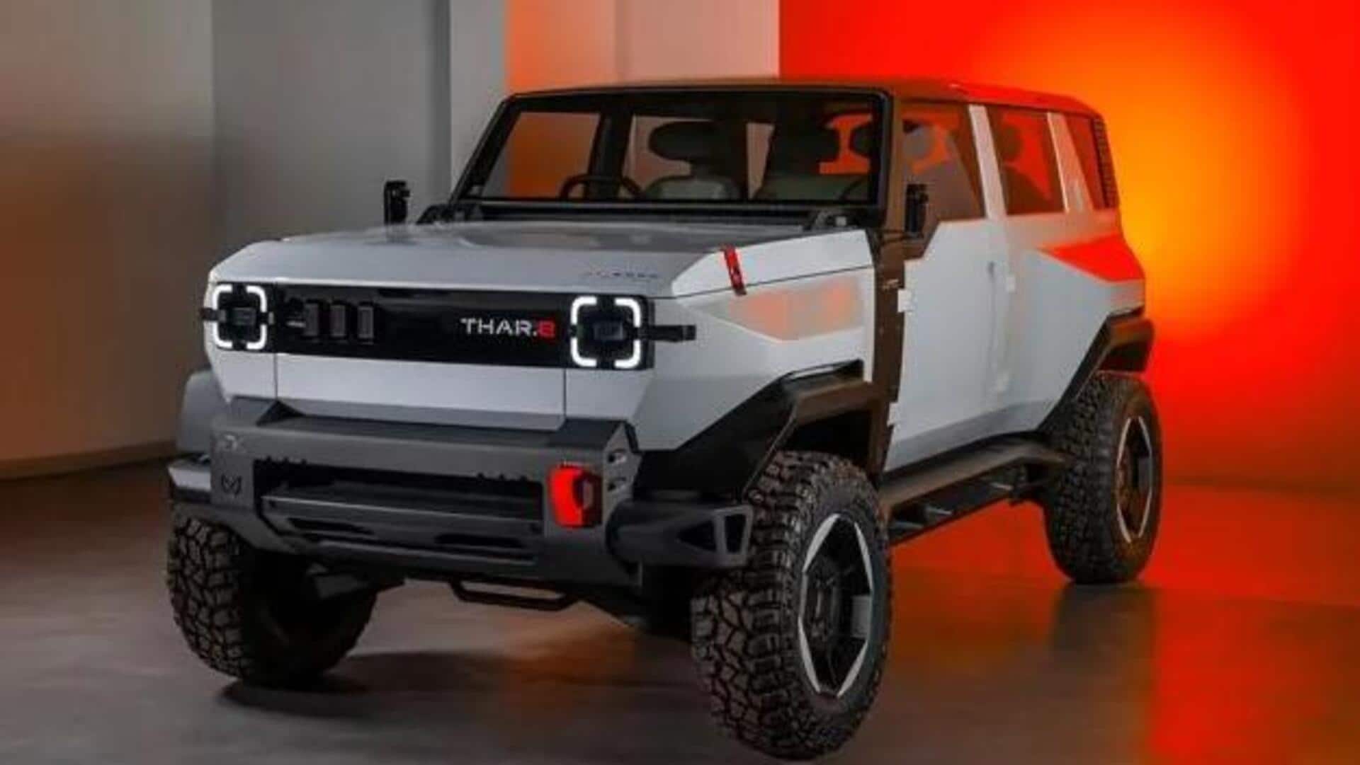 Top features of all-new Mahindra Thar.e concept electric SUV