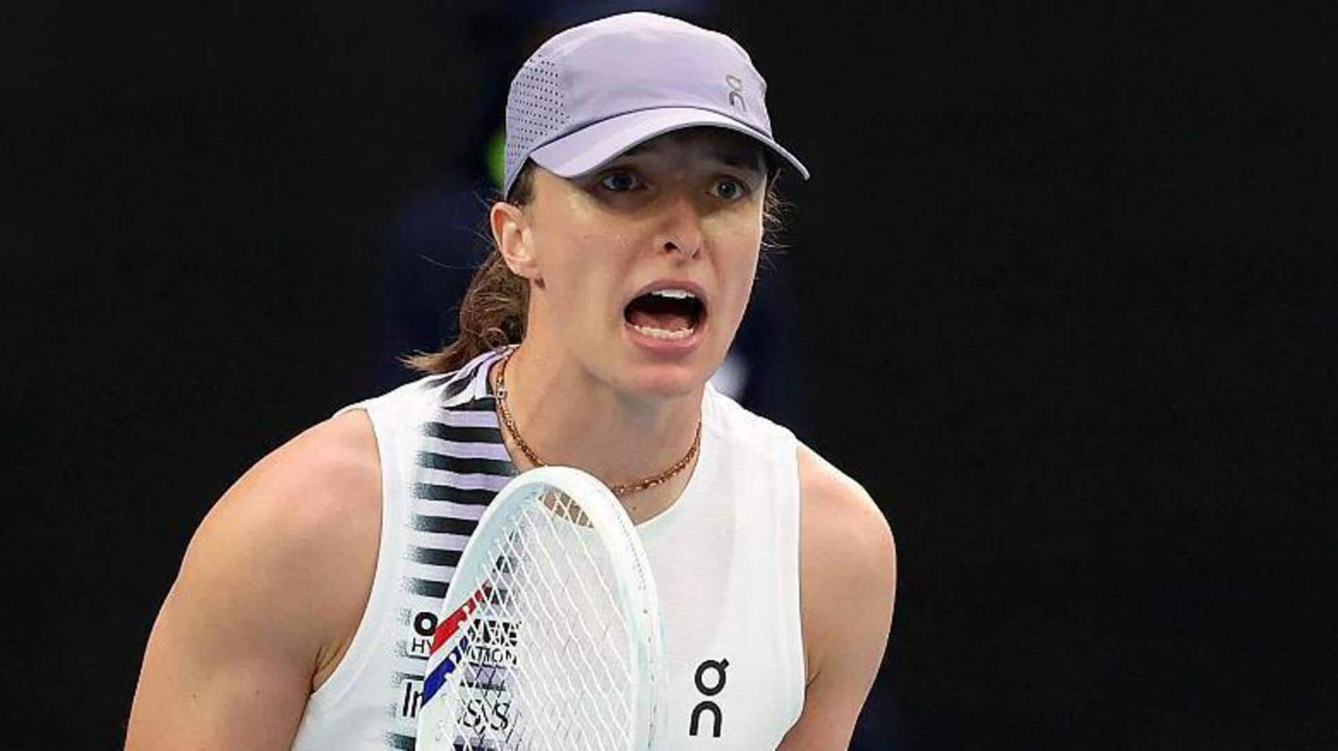 Iga Swiatek reaches second successive Australian Open quarter-final: Stats