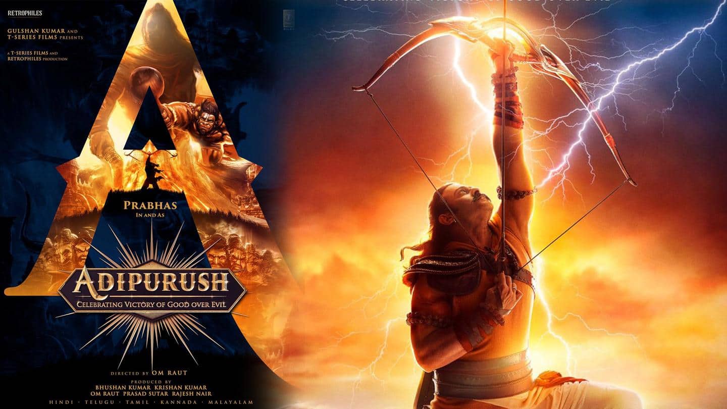 'Adipurush's spectacular first look poster presents Prabhas as Lord Rama