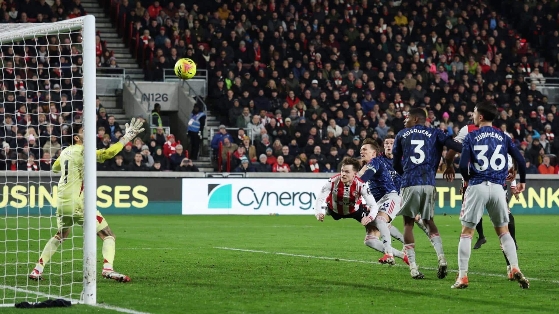 Arsenal's Premier League title challenge dented by Brentford draw