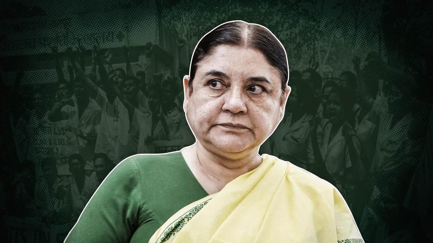 BJP's Maneka Gandhi faces protests for allegedly abusing a veterinarian