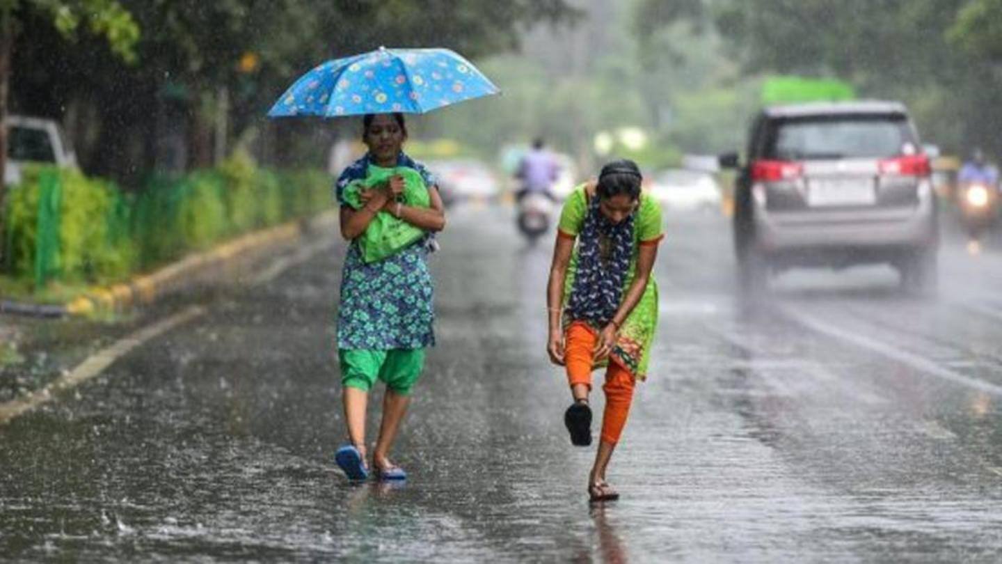 Three-four houses were damaged due to landslide on Sunday Three-four houses were damaged due to landslide on Sunday