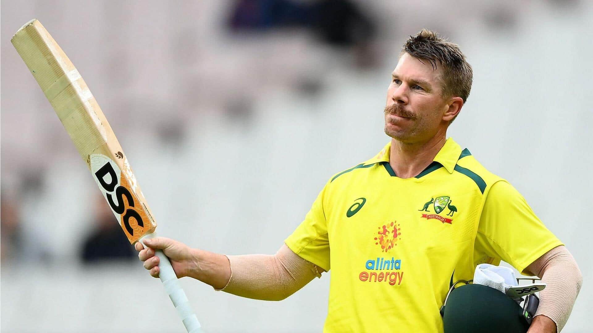 David Warner musters his eighth ODI fifty against India