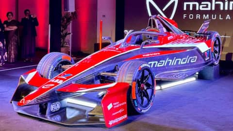 Mahindra unveils new Formula E car ahead of Season 12