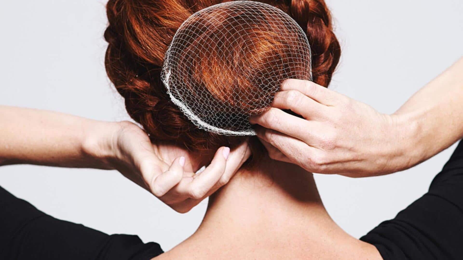 Use invisible hairnets on your updos for that flawless look! 