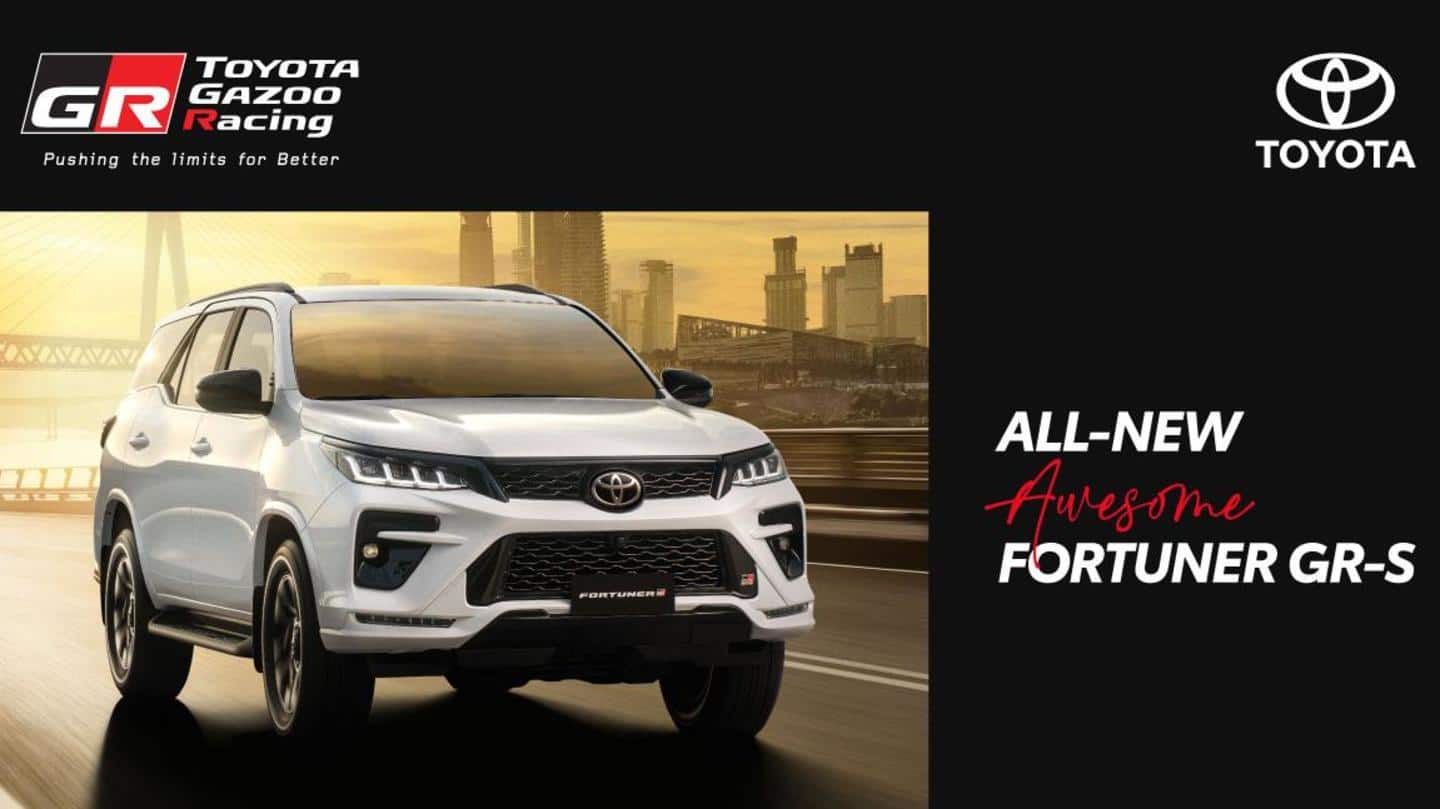 Toyota Fortuner GR-S launched in India at Rs. 48.43 lakh