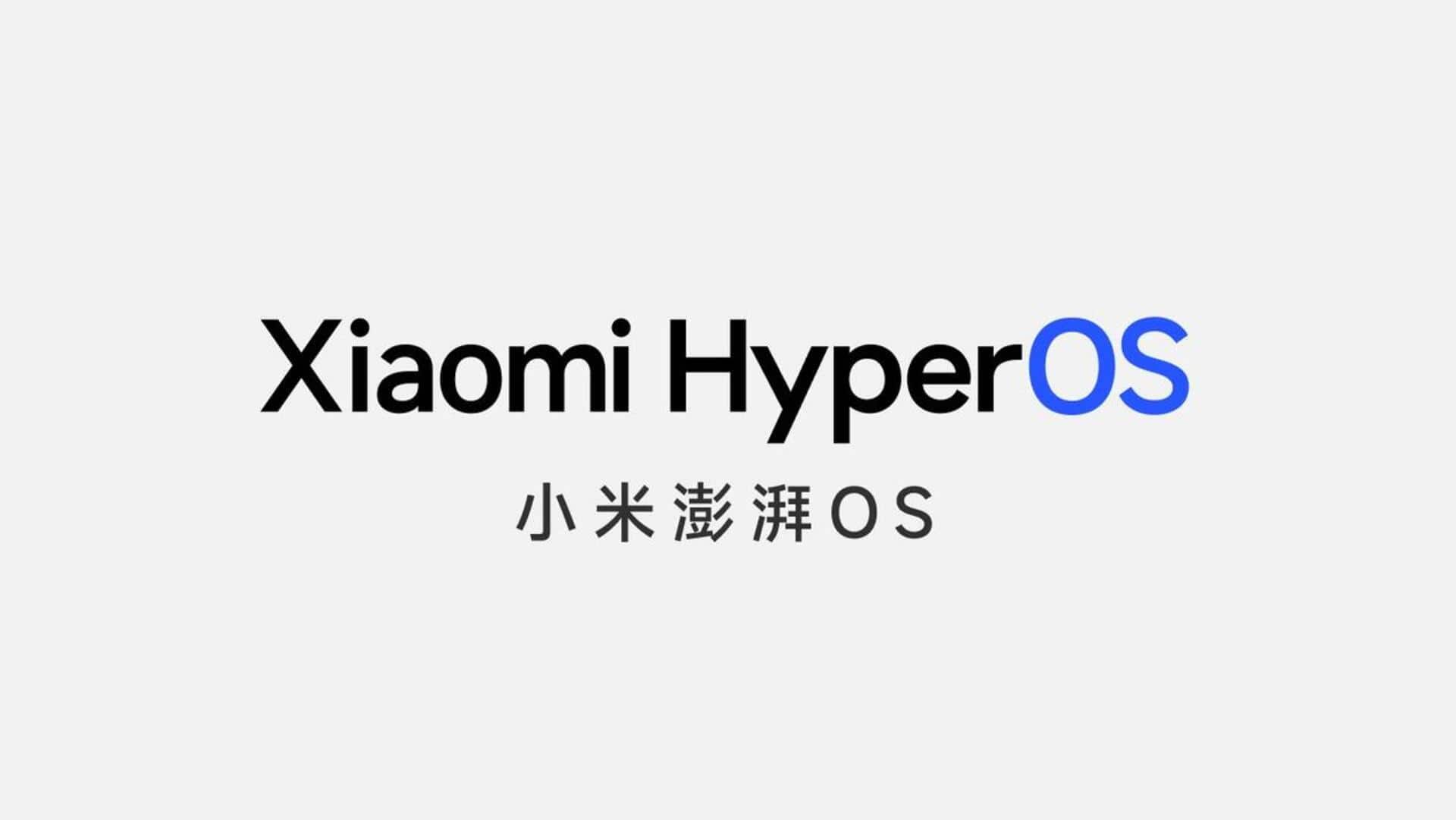 HyperOS: A sneak peek into Xiaomi's 'historic' operating system