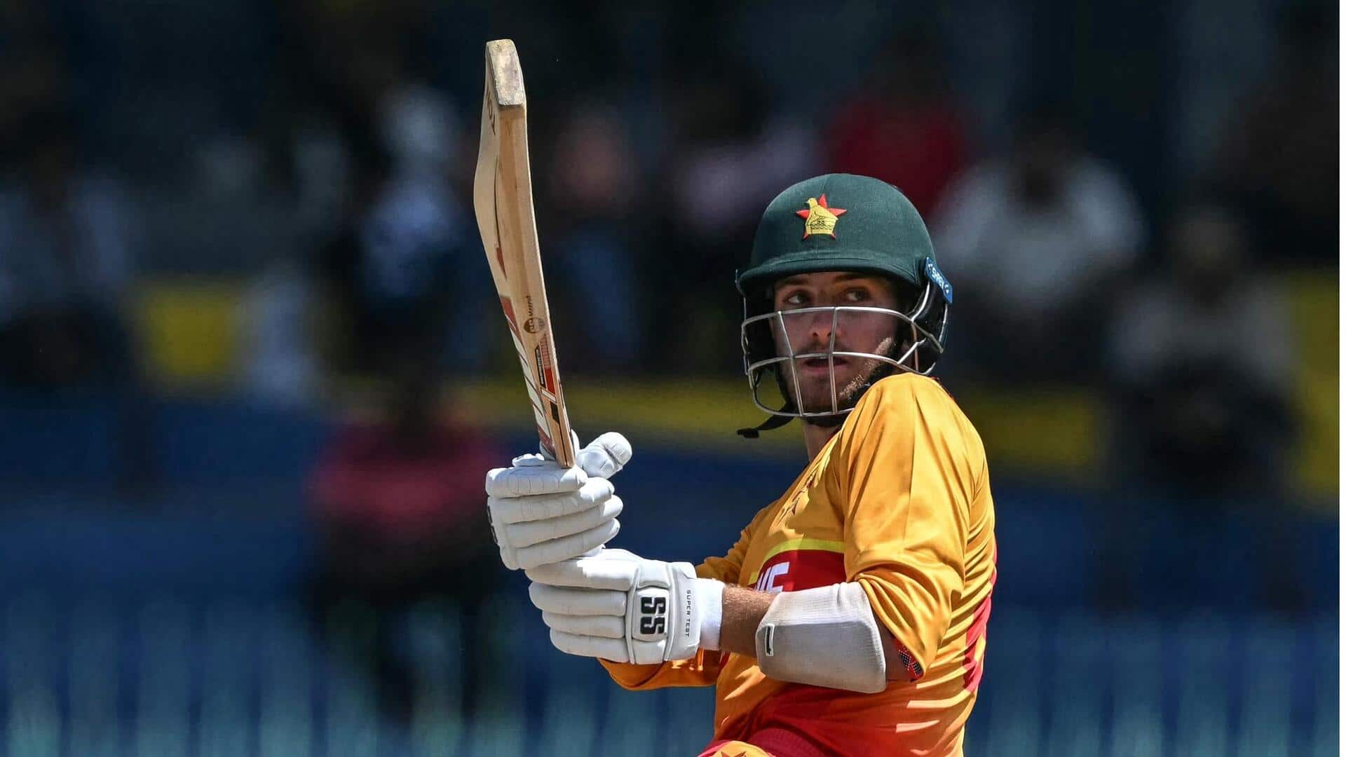 Zimbabwe's Brian Bennett hammers his maiden T20 WC fifty 
