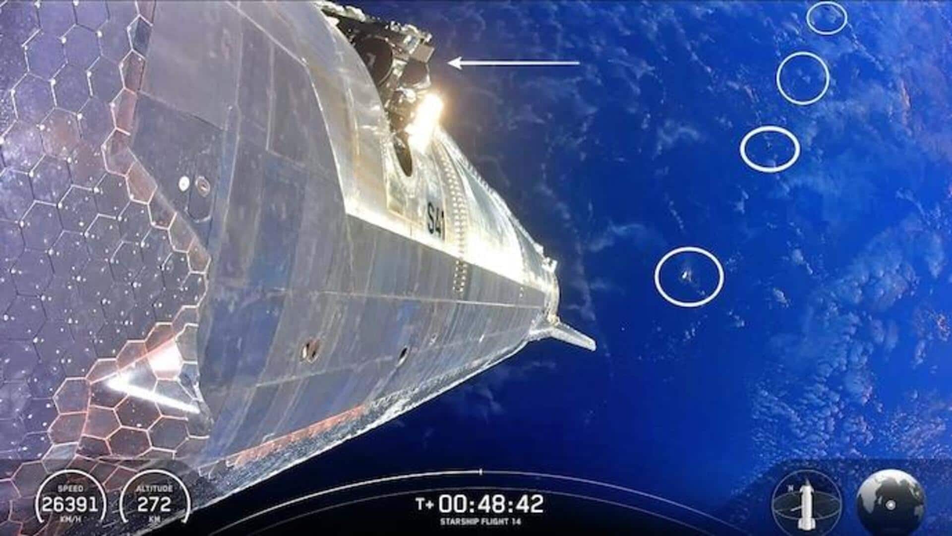 Watch: SpaceX's Starship successfully deploys next-gen internet satellites