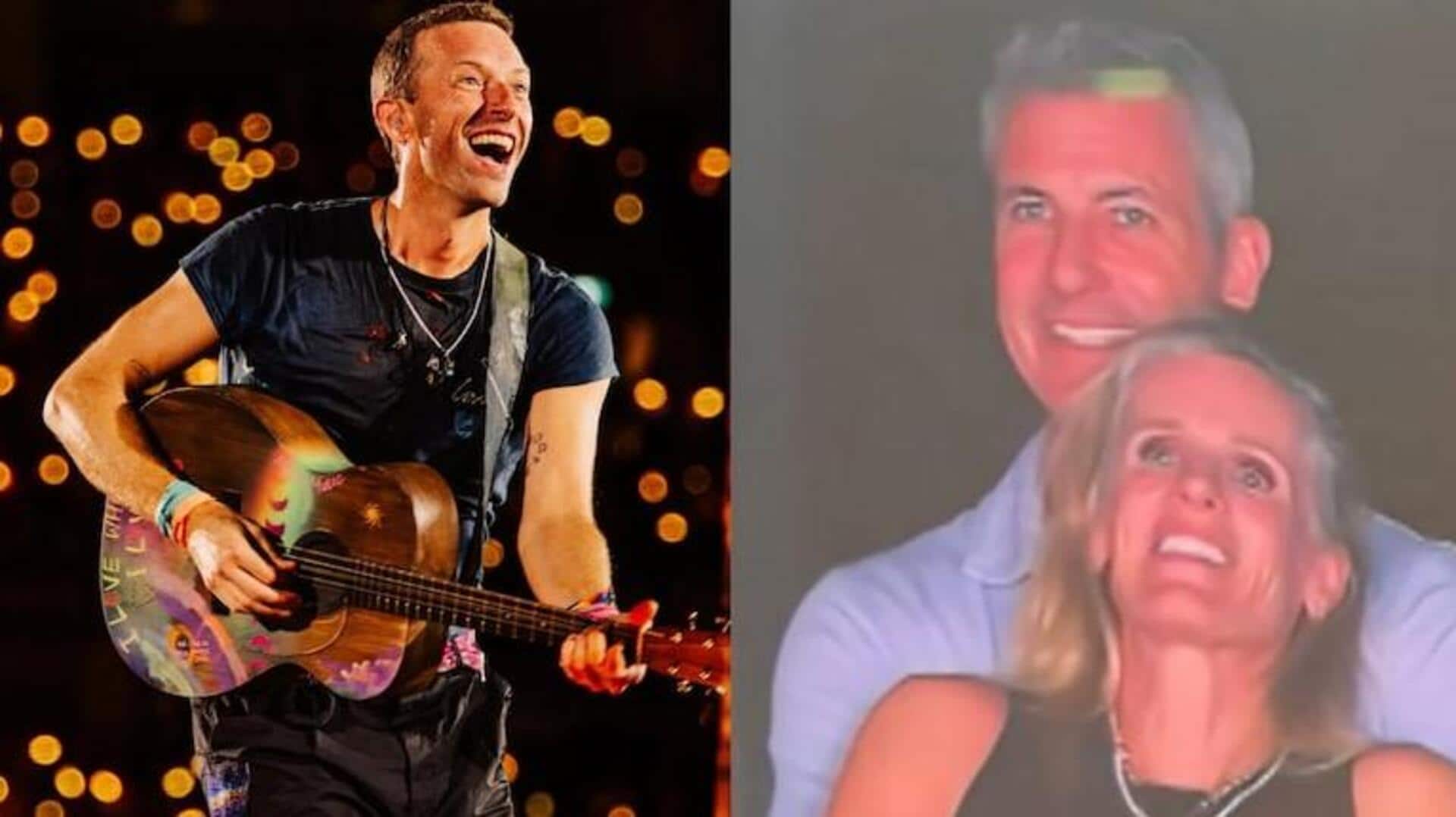 'Gonna...use cameras': Chris Martin cheekily warns fans after kiss-cam incident