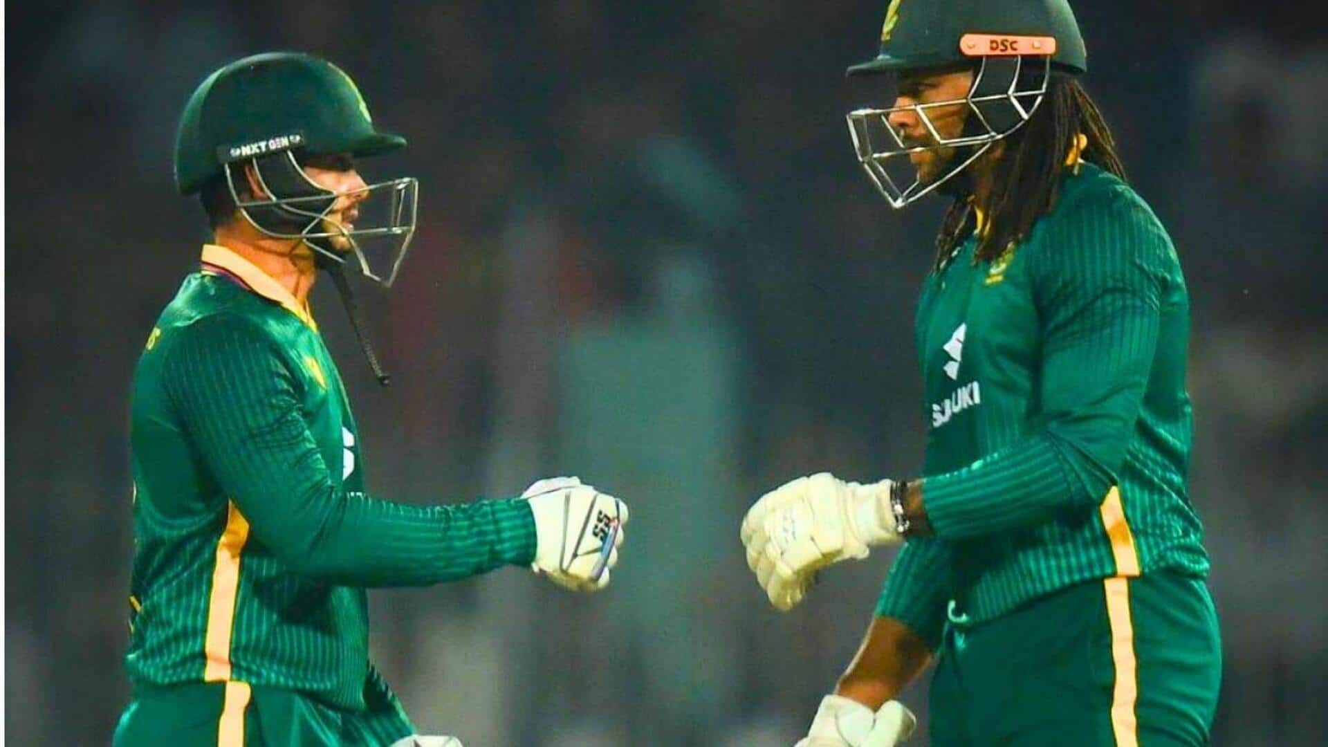 Highest partnerships for South Africa vs Pakistan in away ODIs