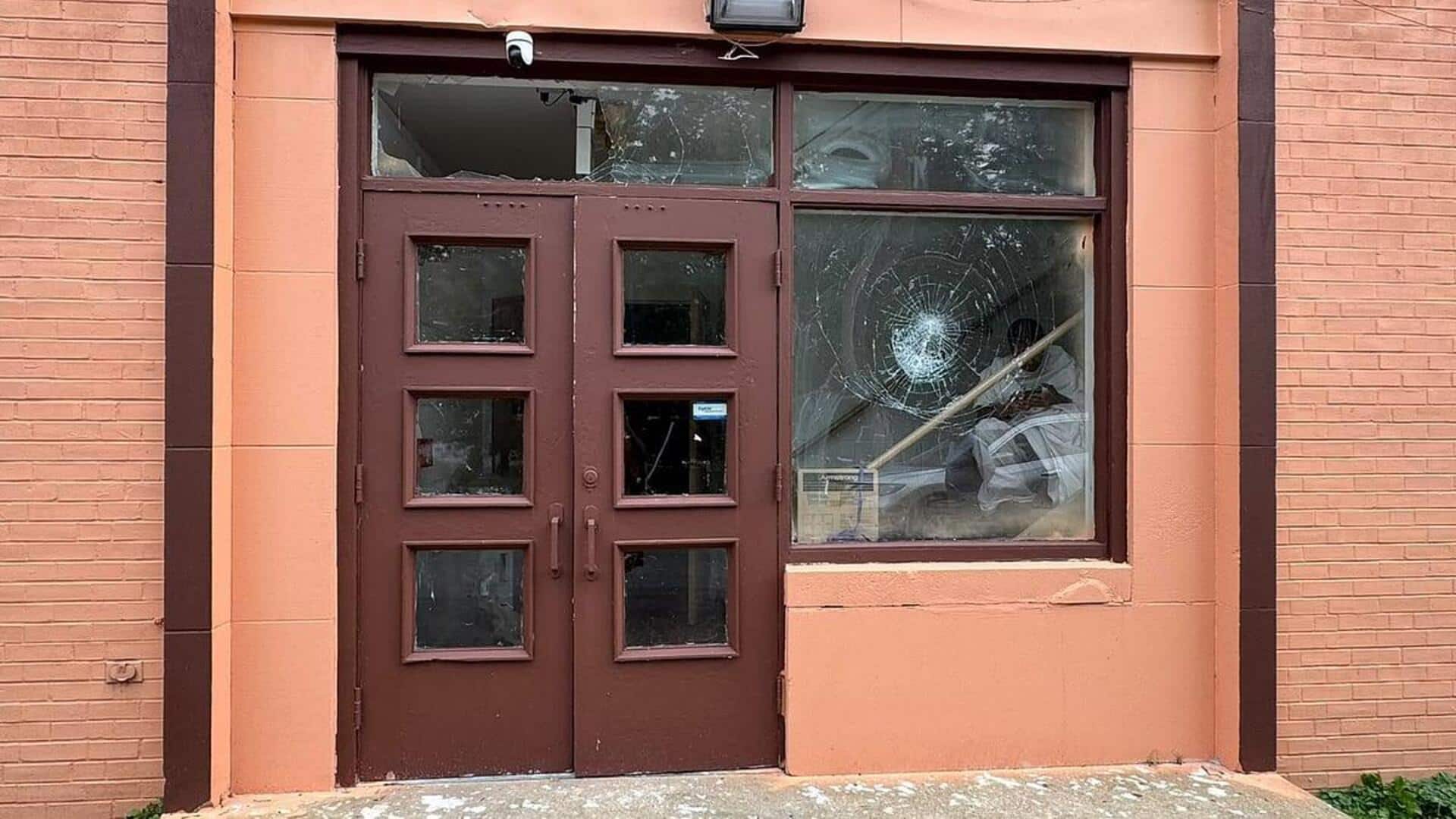 Ohio: Hindu temple vandalized, bricks used to damage building