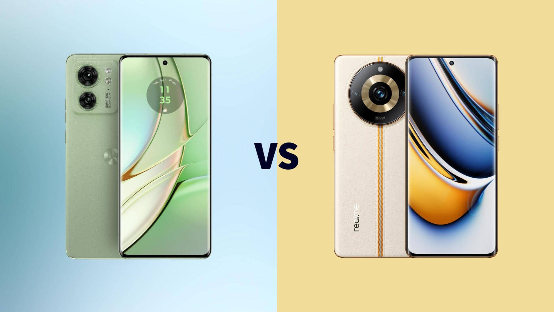 Motorola Edge 40 v/s Realme 11 Pro+: Curved smartphones compared